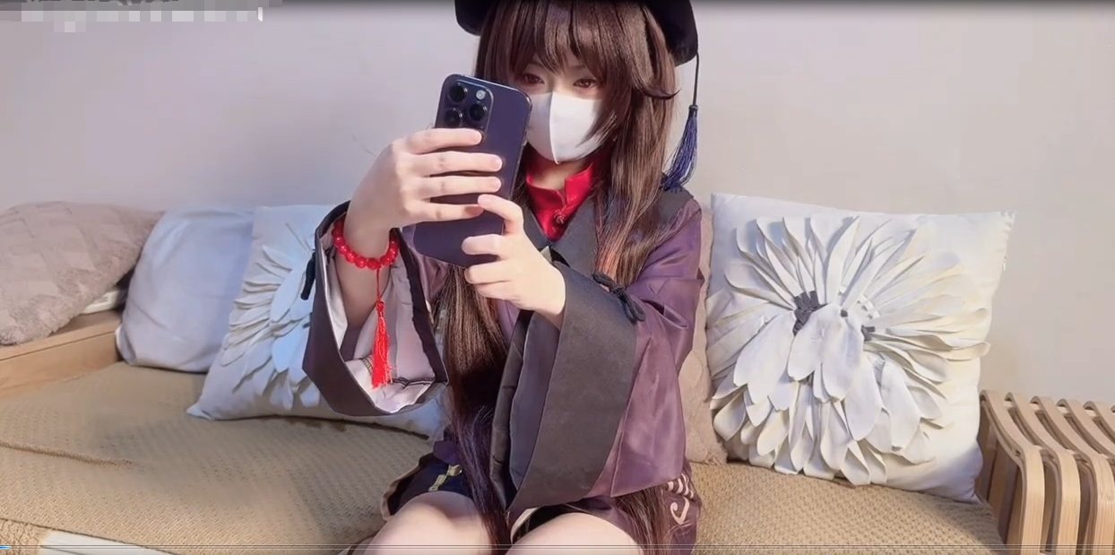 cos原神胡桃足穴侍奉肉偿还债内射白虎小穴 🔖#小欣奈 🏷️#白虎 #白丝 #胡桃
