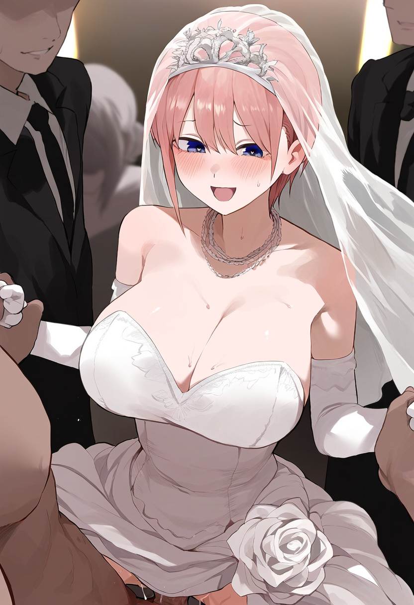 AI绘画 NTR 五等分花嫁 一之濑 亚丝娜 婚纱 白丝 94P-第2张图片-萌站