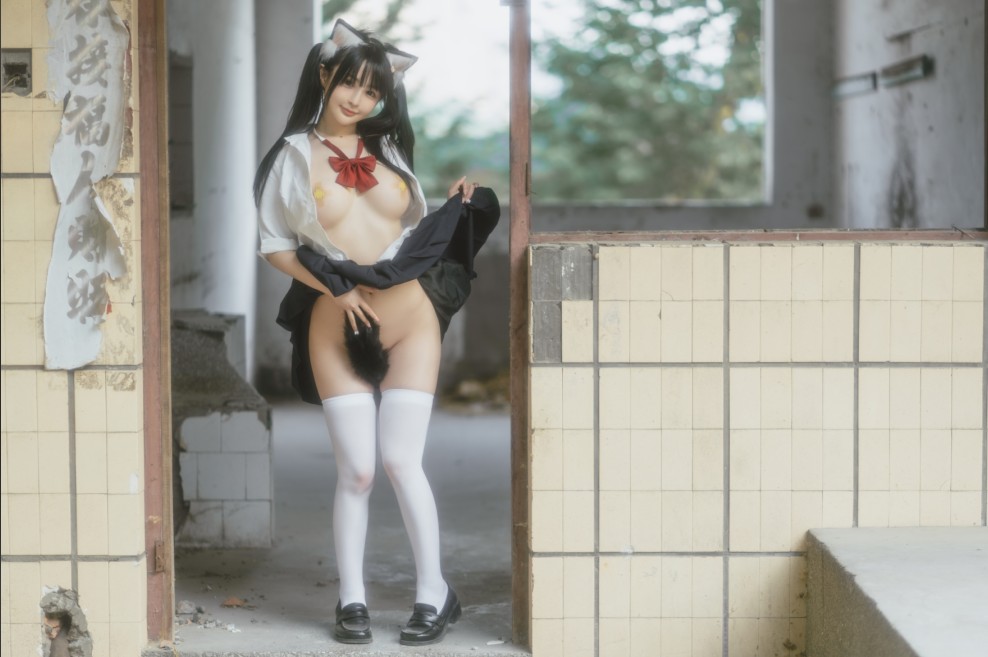 7【COSPLAY】桜井宁宁 –  废墟jk[74P]-第5张图片-萌站