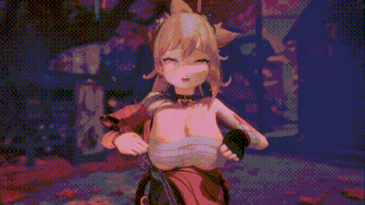 40[3D动画无码扶她] StarryMomoko 宵宫X旅行者 Yoimiya_Teaching_You_a_Lesson +差分 [2V6G]