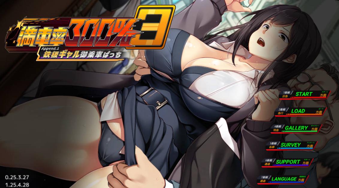[3D] 满车率300%≒/満車率300% 3≒:Append.1 鉄板ギャル御乗車ぱっち/pc/官方中文[简+繁]+DLC+更新[14.7G]