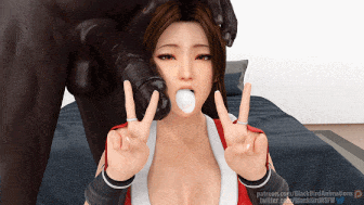 [3D动画/CV] BlackBirdNSFW 6月新作：艾玛+不知火舞+扳机 性感御姐黑色巨根口爆颜射后入中出 -第4张图片-萌站