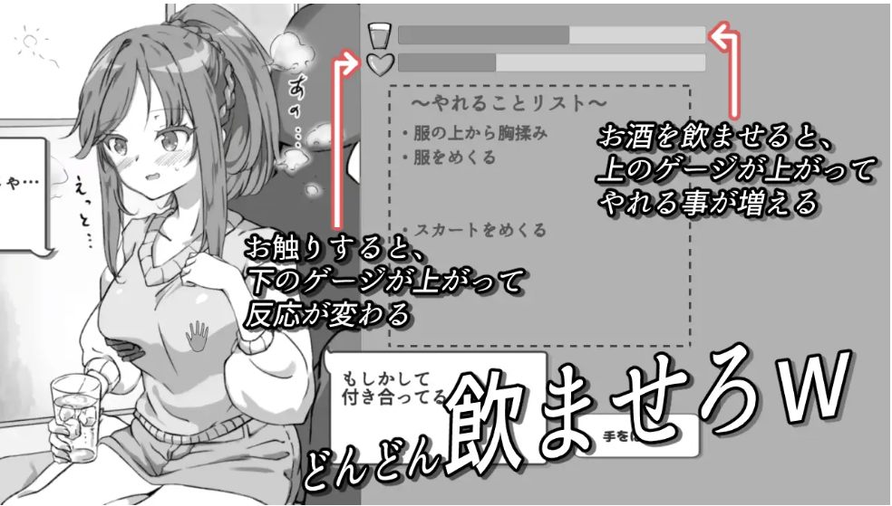 【日式/SLG/AI汉化】灌醉后NTR模拟器 酔わせてNTRしみゅれーたー + RenpyThief汉化 【200M新作】【序号1887】