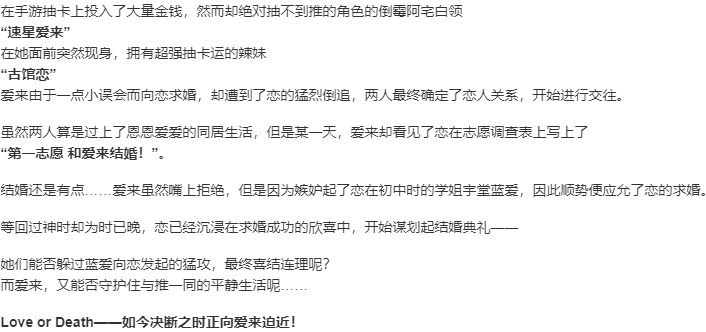 【ADV/汉化/PC】一生推不如一生恋~love or die~-第3张图片-萌站