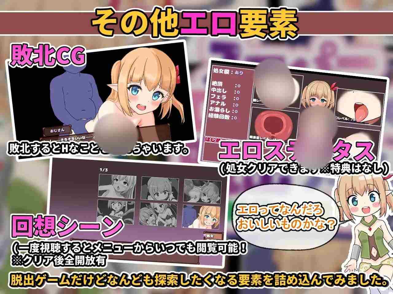 PC/RPG#超级色情★死脱★逃生游戏～纯真精灵篇～ #スーパーエロ★デス★脱出ゲーム～純粋エルフ編～ v1.1.7.4 AI汉化版【2025年07月01日 更新】-第2张图片-萌站