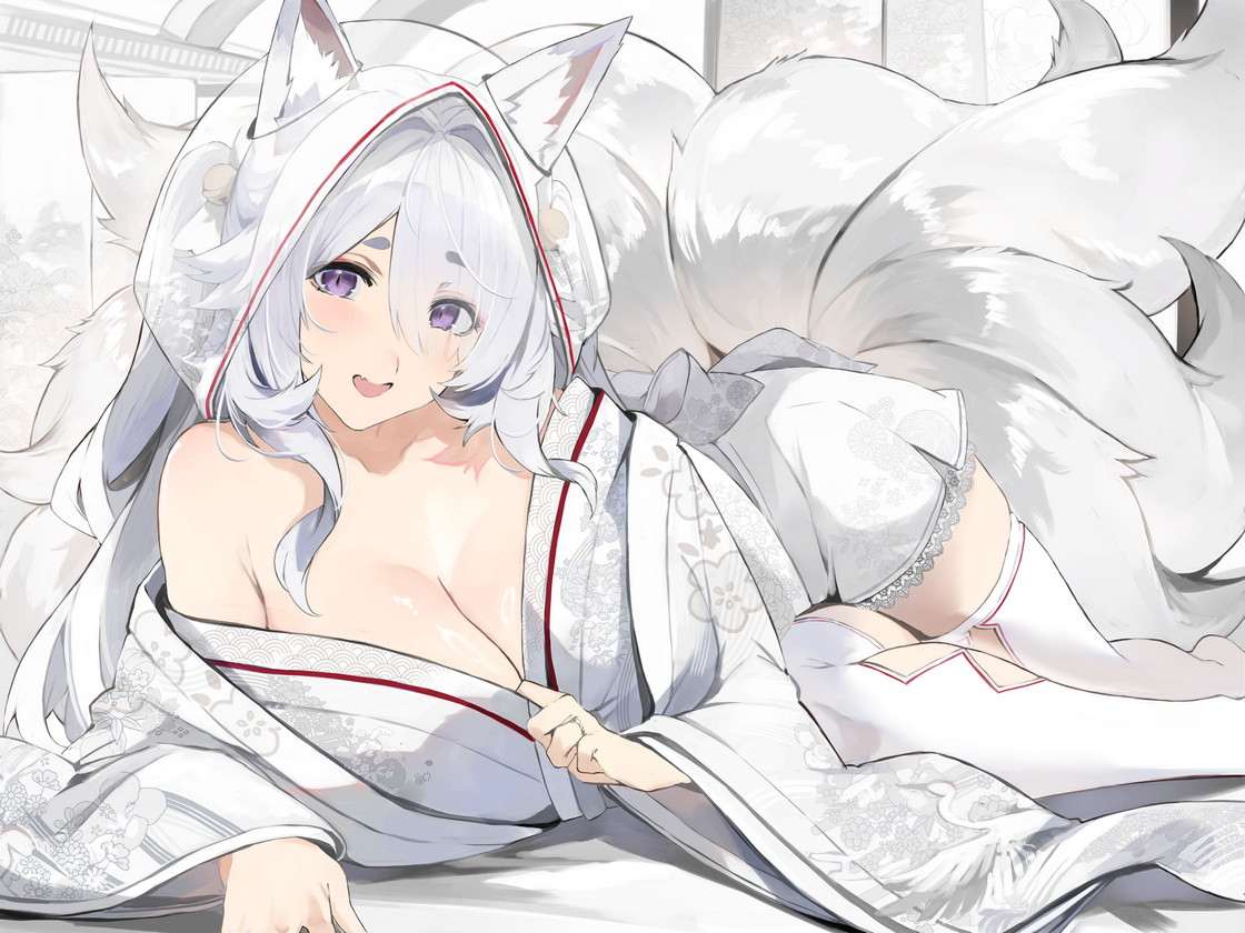 【穿越就送白毛狐娘老婆，来点异世界传送大卡🥰】RJ01402404【陽向葵ゅか】普段は清楚なのにエッチ中はデレ甘に包みこんでくれる孕ませエッチ好きの新婚妖狐嫁～異世界花嫁制度～