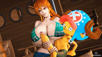 6[3D无修CV] KRILINRESORT 新作：QUESTFORTHECHEST 娜美 X 乔巴-第5张图片-萌站