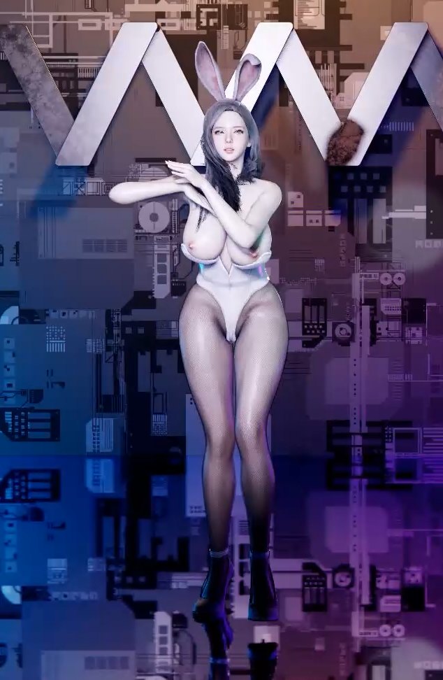 3D MMD 兔女郎渔网袜跳舞-第2张图片-萌站