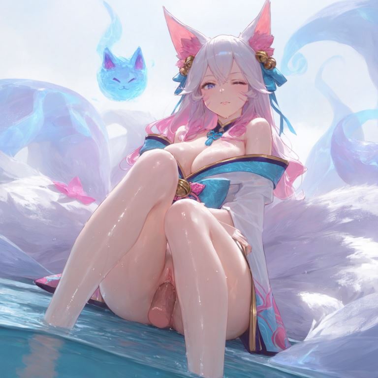 AI绘画 英雄联盟 灵魂莲华阿狸Ahri 402P