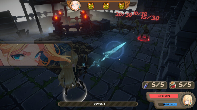 [先行体验]【地牢肉鸽SLG/动态/生肉】精灵冒险：失落城堡（Elf Adventure: The Lost Castle）Demo 原版EN-第6张图片-萌站