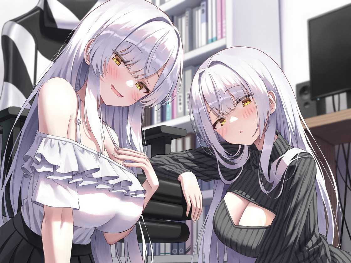 RJ01414002【みもりあいの】【全編ぐっぽり両耳奥舐め】思春期耳舐め症候群～耳舐め衝動が止まらなくなってしまった銀髪ダウナー双子と毎日ぐっぽり耳舐め性交after～ 