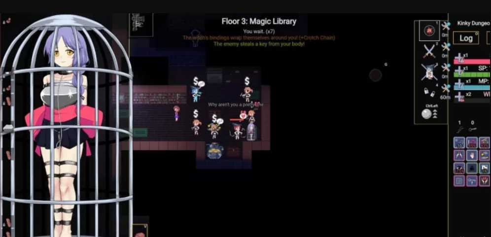 RPG肉鸽元素/PC/RPG/#变态的地牢 #Kinky Dungeon  v5.35 官方中文版
