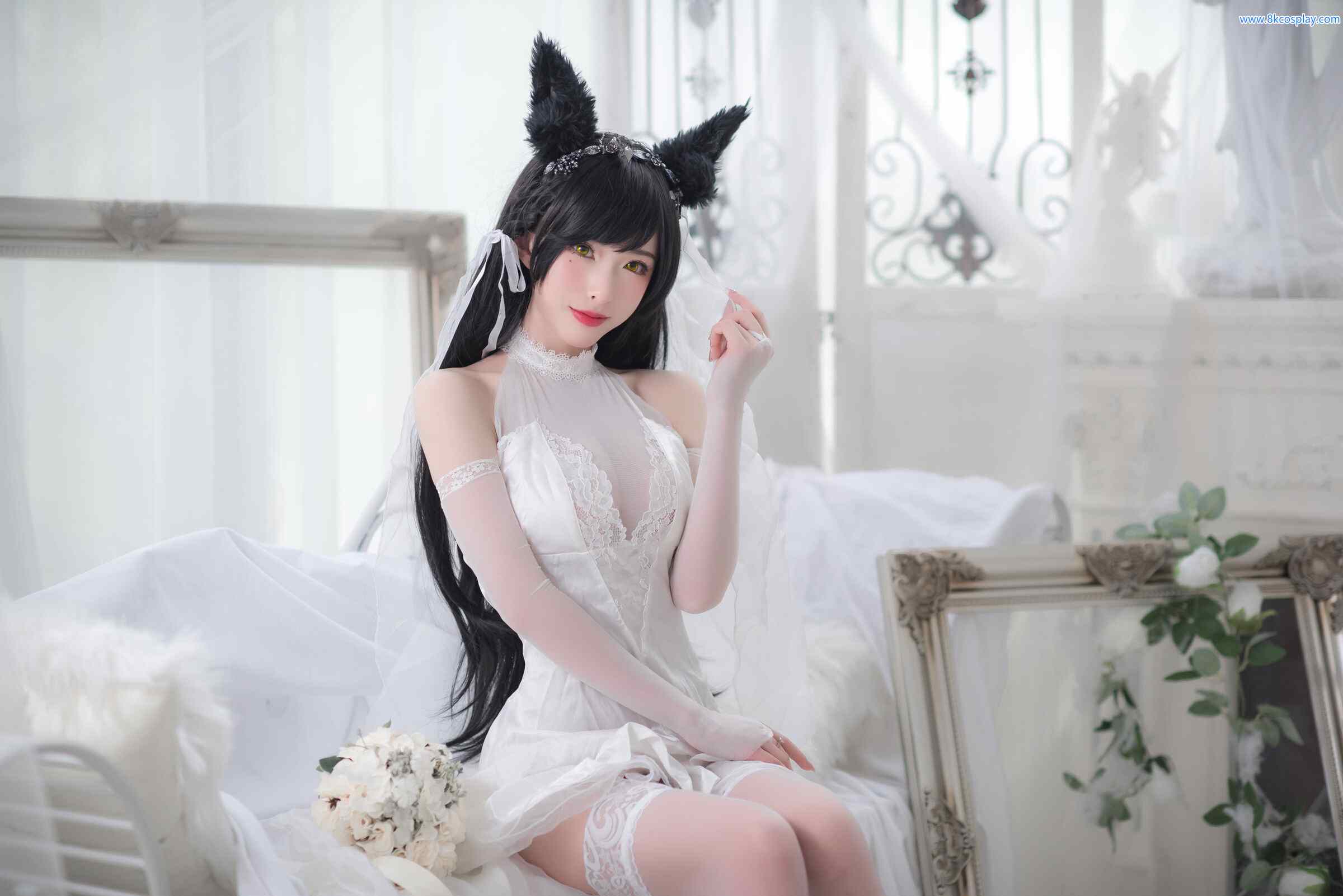 清水由乃 - 爱宕婚纱 白丝 49P-第5张图片-萌站