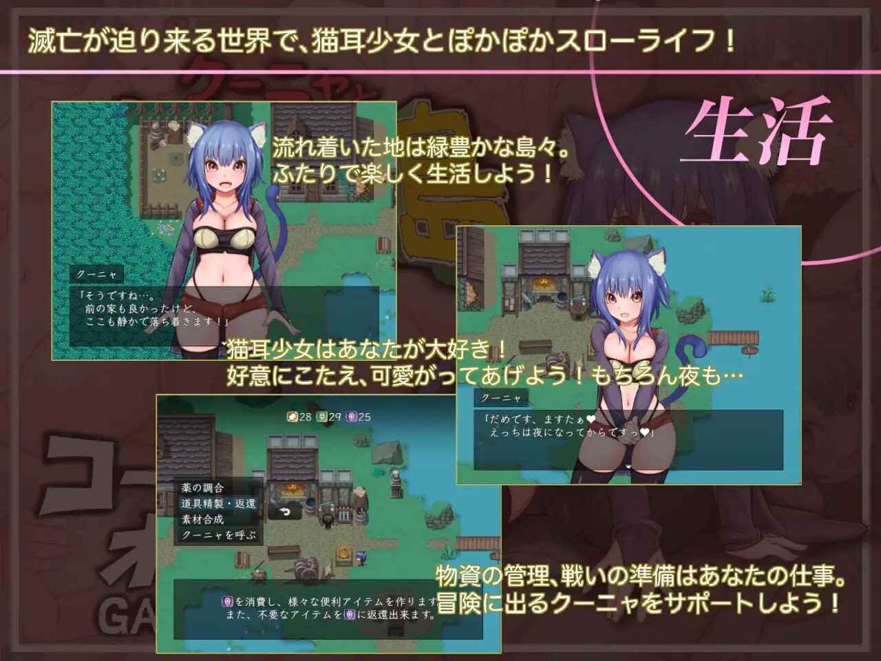 [RPG汉化PC]库尼亚与绝望之岛 クーニャと絶望の島+存档[1.48G]D-第2张图片-萌站