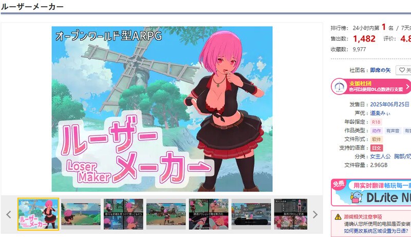 [更新]【动作ARPG/沙盒开放/全动态/汉化】失败者制造者（ルーザーメーカー）V1.1.0 机翻汉化【7G】