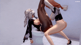 新作-Yixuan (Skin) x Tsukishiro Yanagi Futa WIP (ZzZ) 仪玄 x 月城柳