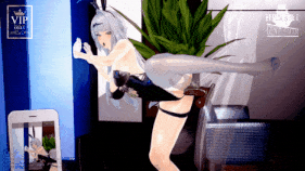 新作-[Sex]星見雅&儀玄_師弟丼の黑白丝袜bunny girl-第7张图片-萌站