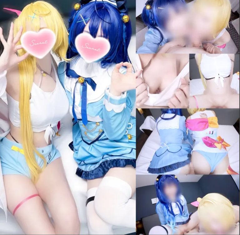 aliceholic13【小悪魔美乳ギャル×ゆるふわ量産ビッチレイヤー快楽淫語責め3P🩷】『負けちゃえっ♡ 負け負け〜っ！♡』声優志望の生意気レイヤーたちに完全敗北♡ 口止めわからせ生○メSEX♡