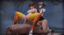 [3D同人/无修] Aphy3d大佬 25年7月24日作品 Tracer & Kiriko [140M]-第3张图片-萌站