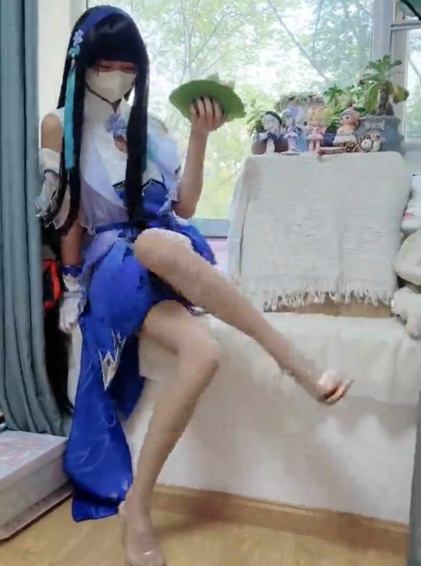 爆操妹妹肉丝西施cos