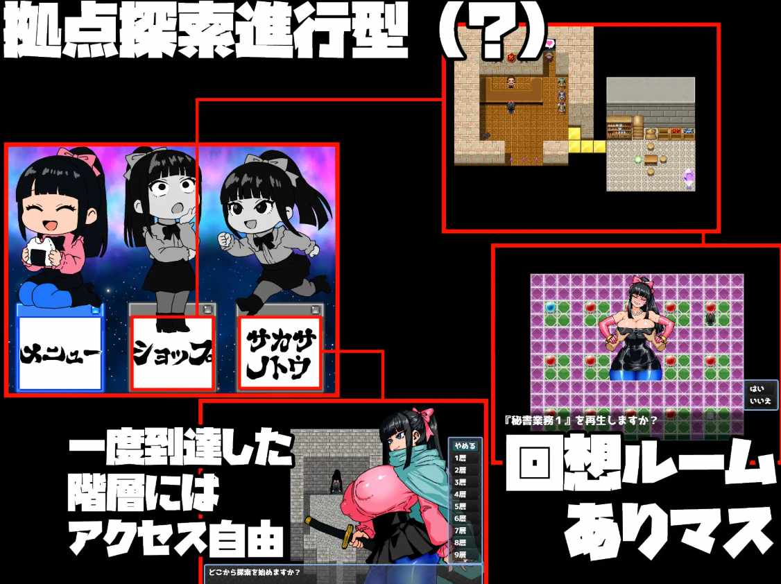 [RPG汉化PC阿黑颜][久利散瀬魔無] 女剣士カエデ セクハラバイトと逆さの塔 骑剑士枫的性骚扰打工？逆塔大冒险！+存档[1.1G]F-第13张图片-萌站