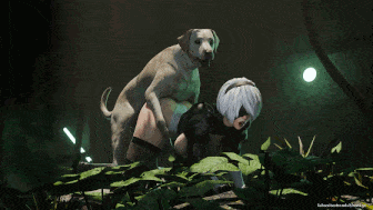 【3D动画/Bonkge】 7月新作：2B+艾玛 性感御姐超巨根暴力猛冲内射溢出大量精液 [205M]-第3张图片-萌站