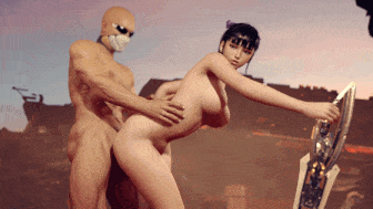 【3D动画/Mekesp】 7月新作：2B+伊芙 性感女神无人暗巷内被恶臭流浪汉侵犯中出 [1.3G]-第7张图片-萌站