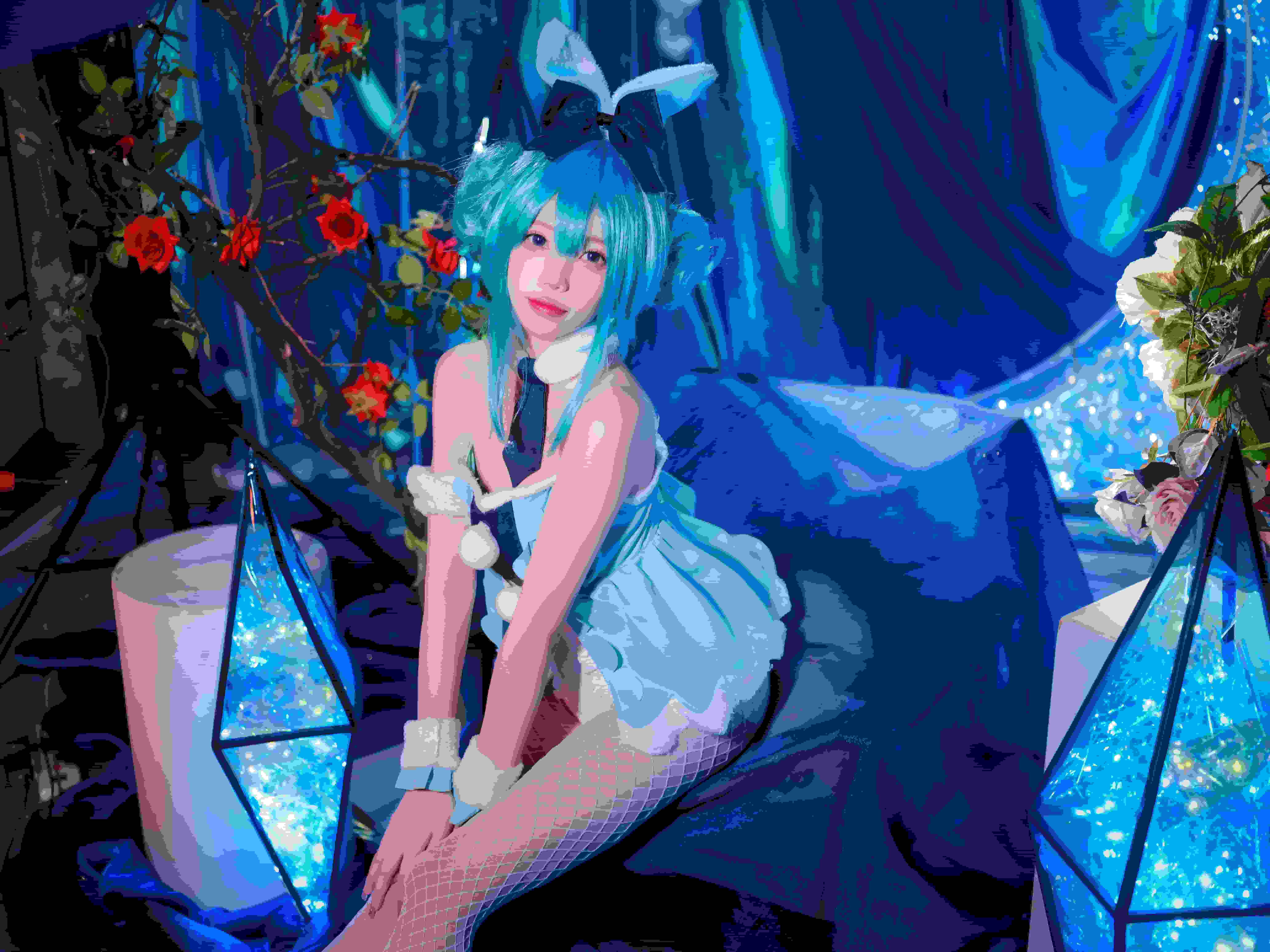 兔娘 - MIKU初音未来兔女郎 [13P-84MB]-第4张图片-萌站