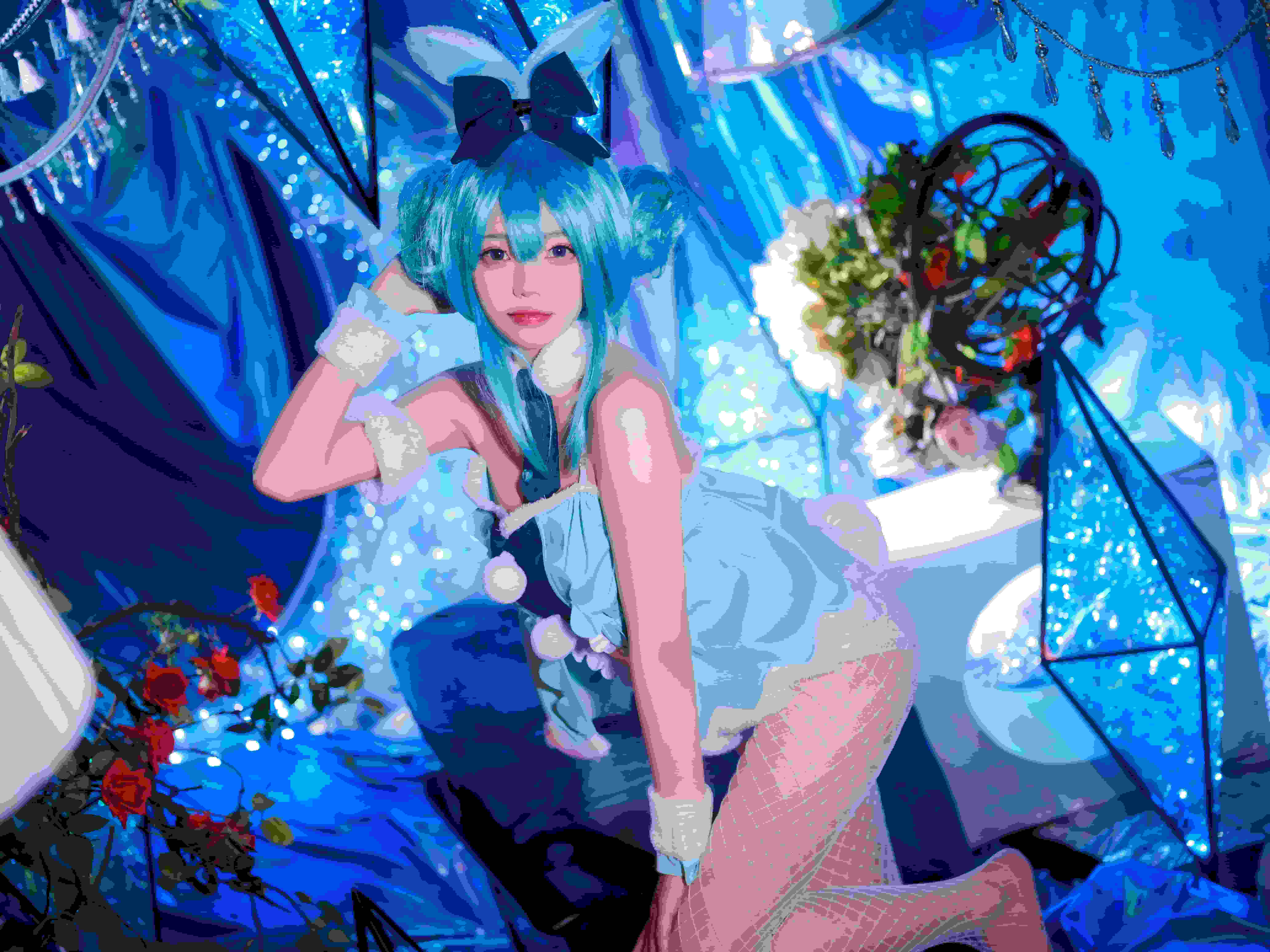兔娘 - MIKU初音未来兔女郎 [13P-84MB]-第6张图片-萌站