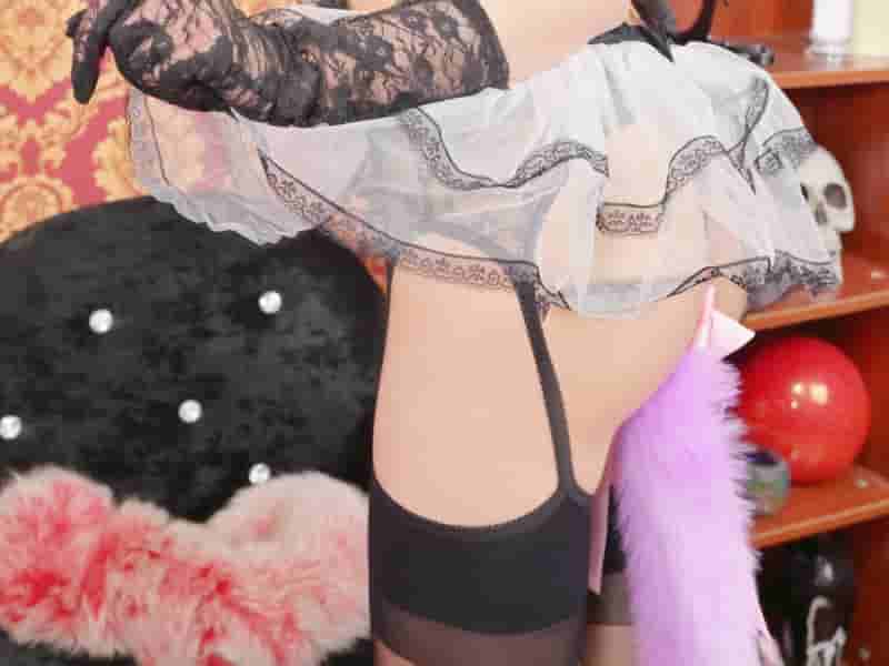 012 - 女仆黑白蕾丝-猫耳-手套 [16P-114MB]-第6张图片-萌站