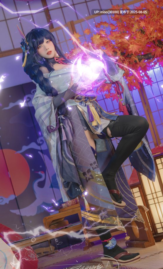 160 – 咬一口兔娘(黏黏团子兔)-咬人小小兔(咬一口兔娘) 2403月作品 原神雷电将军 [76P1V]-第4张图片-萌站