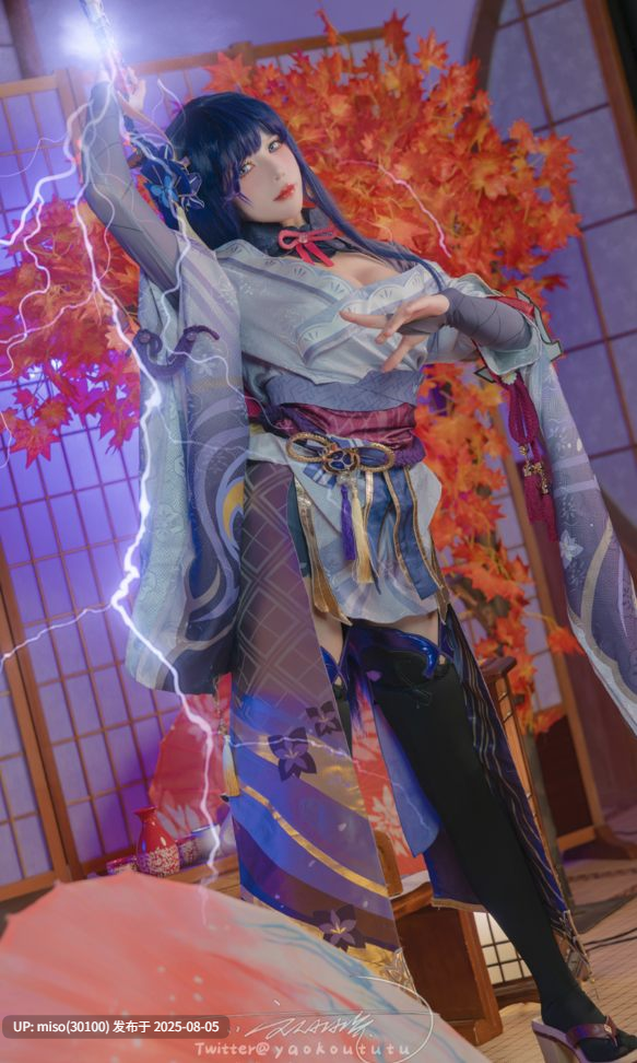 160 – 咬一口兔娘(黏黏团子兔)-咬人小小兔(咬一口兔娘) 2403月作品 原神雷电将军 [76P1V]-第7张图片-萌站