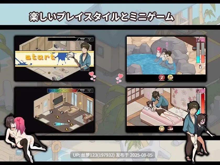 [SLG/PC]#蘑菇岛打工日记 ~客房的秘密~ #キノコ島のバイト日記 ~客室のひみつ~ v1.0.0 官方中文版【2025年08月02日16时 发售】-第3张图片-萌站