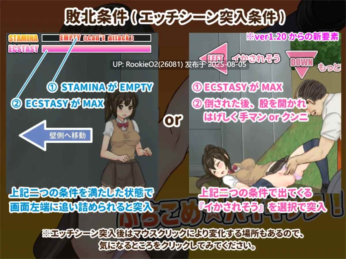 【日系ACT/生肉/全动态/猥亵】公园癡汉格斗！揍飞你哦☆高飞踢！Ver2.05+大叔的房间DLC 【671M】-第11张图片-萌站