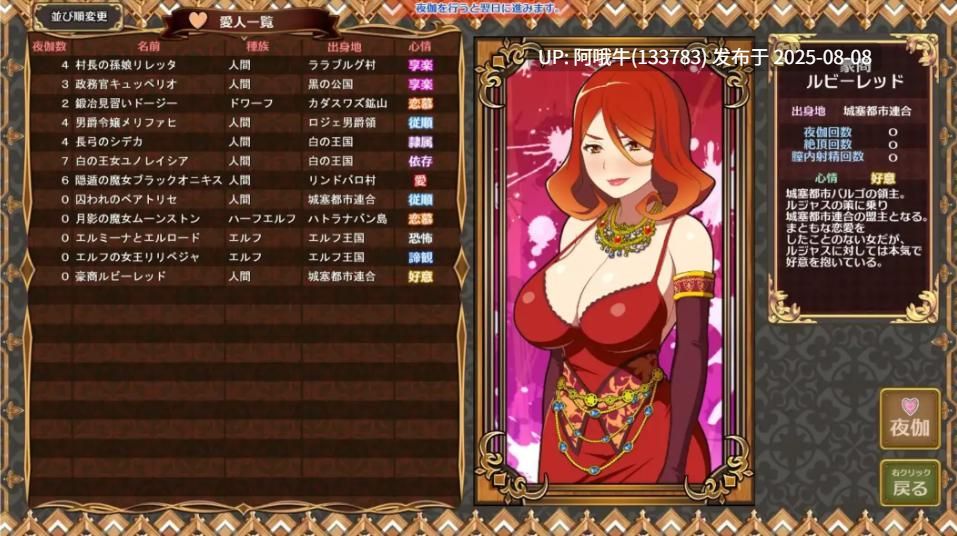 【日式/SLG/精翻/汉化】黑之征服王 黒の征服王 Lord of Tartanova Ver3.25 甜族星人赞助汉化版 [600M全CV]【序号2829】【序号2828】-第5张图片-萌站