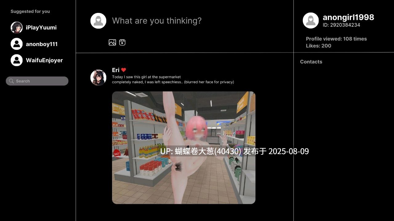 [角色自定义][全动态互动][3D露出] 高自由度3D露出PLAY Roxanne V0.4– DeepSeekV3汉化+存档 [4g度盘]-第2张图片-萌站