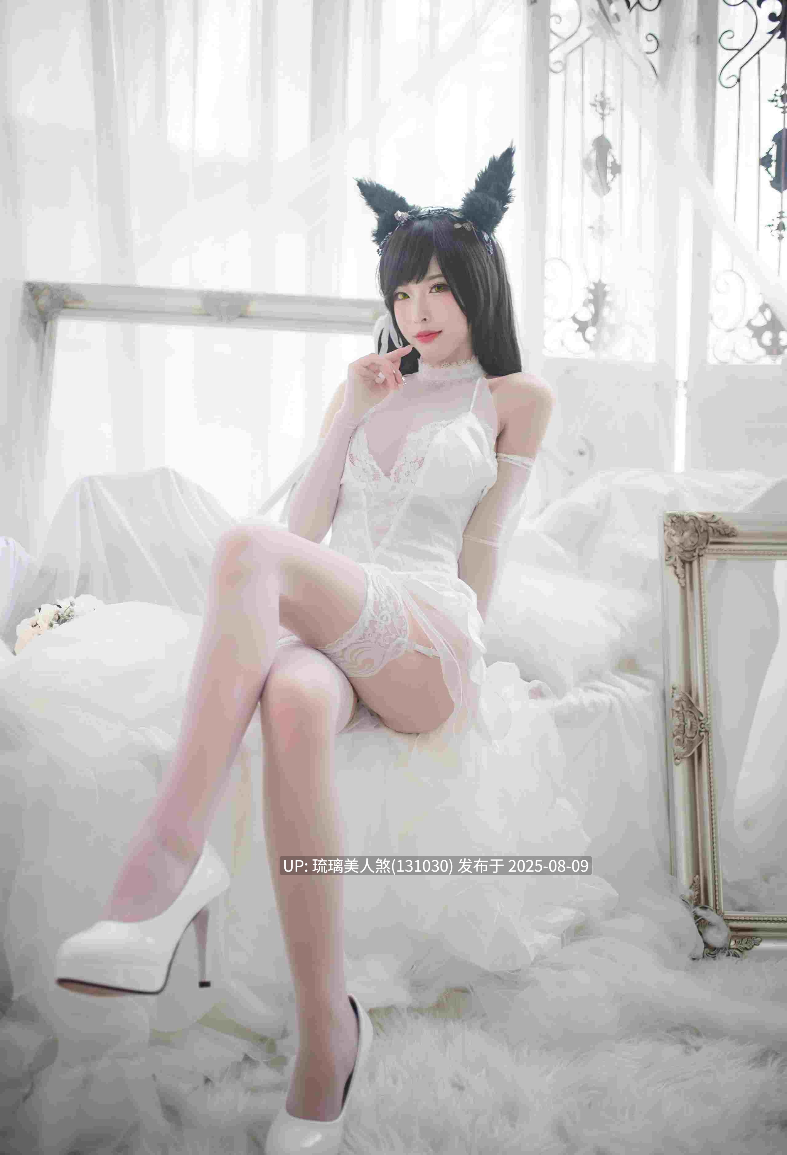 清水由乃 - 爱宕cos白丝婚纱 49P-第2张图片-萌站