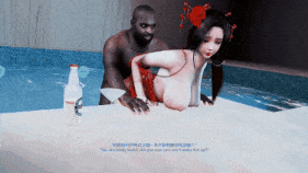 【4K/无修/无水印】新作-牛头人爱好者-落榜女-泳池NTR 性感女友在泳池内被黑鬼侵犯中出 -4K