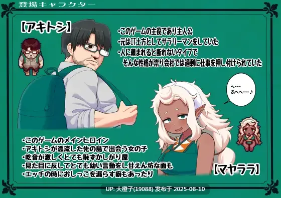 [日式RPG中文步兵] 亚人岛漂流记 亜人島漂流記～不思議な島で小さな住人たちと交尾三昧Ver1.00+存档[萌站植入] [1G]-第5张图片-萌站