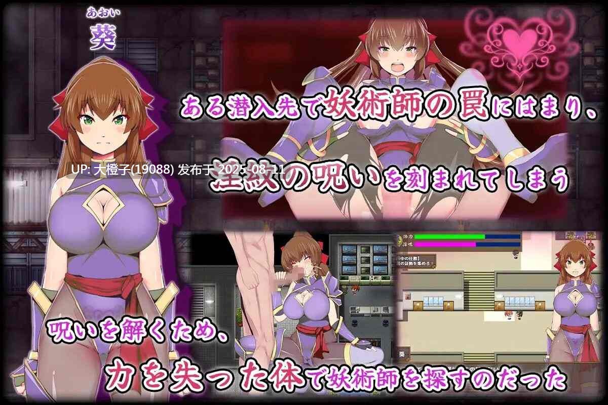 [RPG汉化PC]女忍者葵～被妖术师刻下的淫纹 くノ一葵～妖術師に刻まれし淫紋 [萌站植入] [1.14G]-第2张图片-萌站