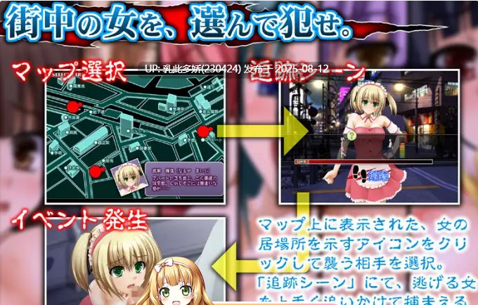 24[SLG-PC] [动态SLG-AI汉化]捕获强○～街上所有女人都是我的猎物～[922M]-第8张图片-萌站