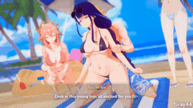 新作-[Genshin Impact] Raiden Ei & Inazuma Girls on the Beach