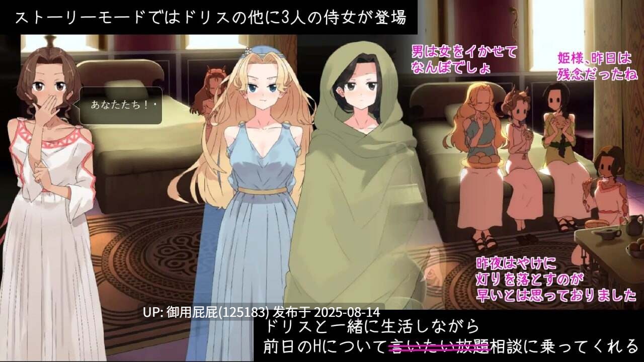 [日系SLG/官中/动态/CV] 多丽丝公主与夜晚的奥兹托梅 ドリス姫と夜のオツトメ v1.08 官方中文版 [1.15G]-第7张图片-萌站
