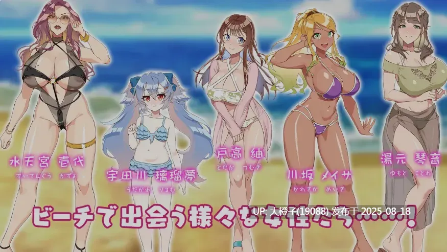 [日式RPG汉化PC] [メジロ区]夏日海滩搭讪 夏のナンパビーチ [萌站植入] [1.07G]-第4张图片-萌站