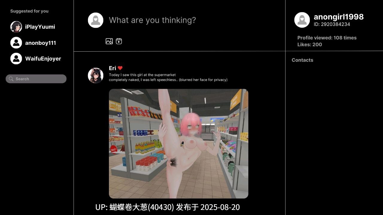 [角色自定义][全动态互动][3D露出] 高自由度3D露出PLAY Roxanne V0.66– 6月赞助步兵版 DeepSeekV3汉化+存档 [4g度盘] -第2张图片-萌站