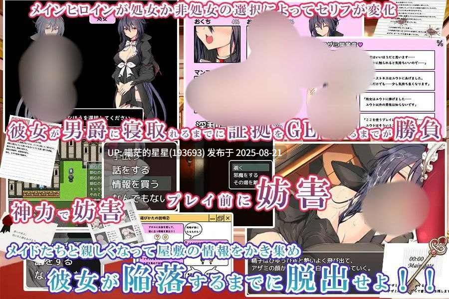 · 游戏Title:  スパイ・ミッション ～彼女は貴族(オッサン)のメイド～ / 间谍任务 ～她是贵族的女仆～  汉化版
