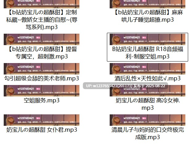 B站奶宝儿中文音声合集【372MB】