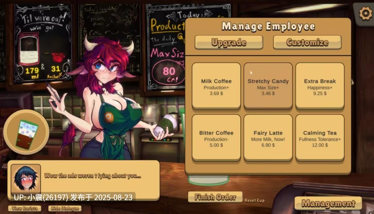 CowtasticCafe_Release  v1.1.0.1版本  pc+安卓   【经营互动SLG/2D/无码/生肉】