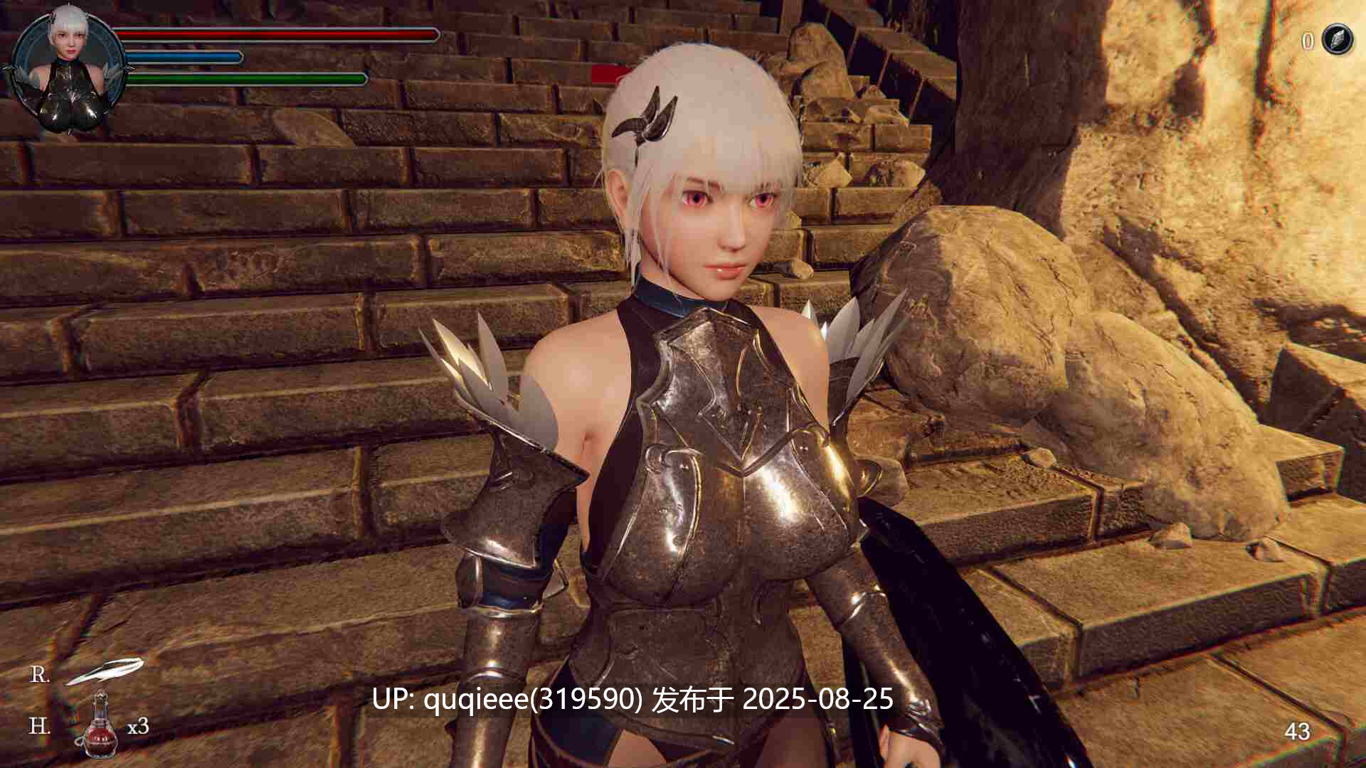 【PC/精品3D ACT/官中/步兵/爆衣/全动态/自由探索/H魂游/卖春】地下城女骑士 -第7张图片-萌站
