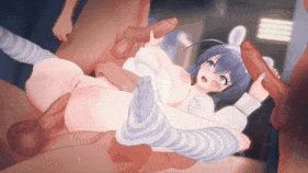 新作-💕被粗大肉棒彻底征服，深处的子宫都成了最淫荡的形状。💕 『新泽西_慵懒兔憩-USS New Jersey_Lazy Bunny Retreat-碧蓝航线-Azur Lane』-第19张图片-萌站